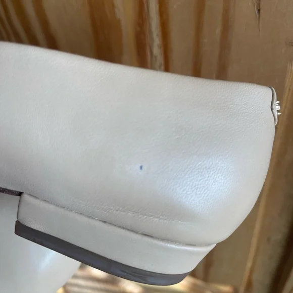 Sam Edelman Janina Beige Embellished Buckle Flats Size 8 - Picture 7 of 8